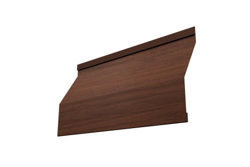 Ламель забора жалюзи Milan Slim Grand Line 0,45 Print Elite Choco Wood TwinColor