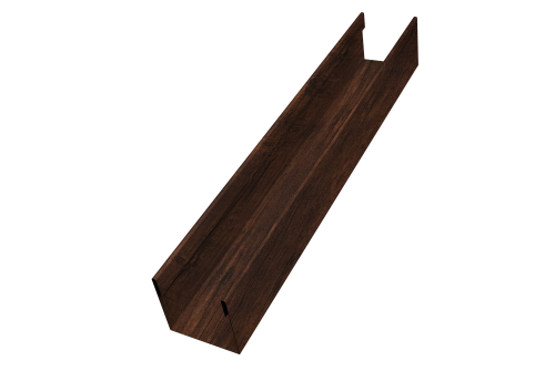 Стойка для забора жалюзи Milan Slim Grand Line 0,45 Print-double Premium Cherry Wood Dark F (3м)