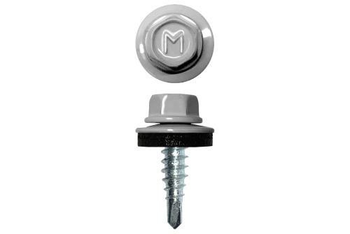 Саморез по металлу Daxmer 4,8х19 RAL 9003 (250) сверло №2