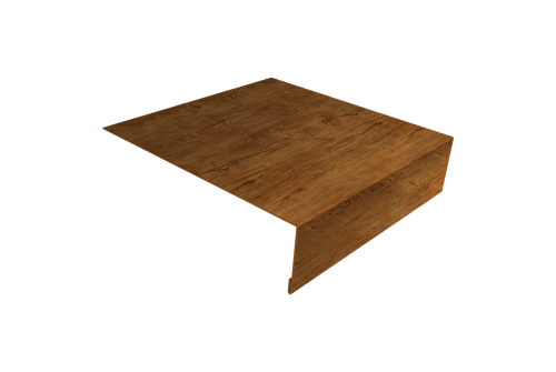 Планка околооконная простая 200х75 Grand Line 0,45 Print Elite Golden Wood TwinColor (3м)
