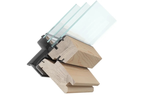 Окно мансардное RoofLITE+ AAY B1500 66х118 (двухкамерное, 12см, ручка снизу)