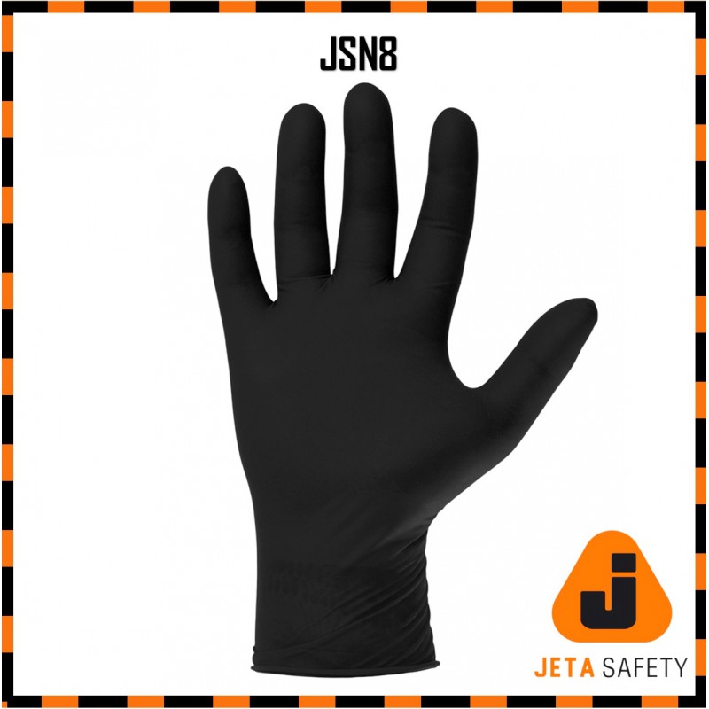 Нитриловые перчатки ультрапрочные JetaSafety JSN8 9/L (100 шт)