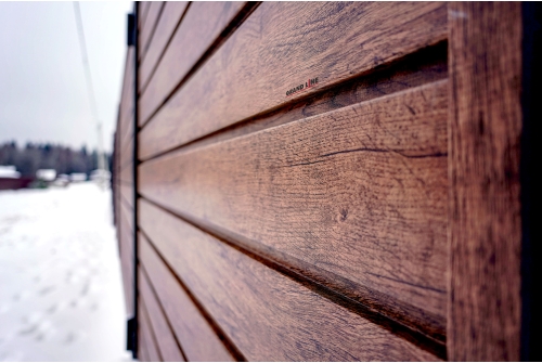 Квадро Брус Grand Line 0,45 Print Elite с пленкой Antique Wood TwinColor