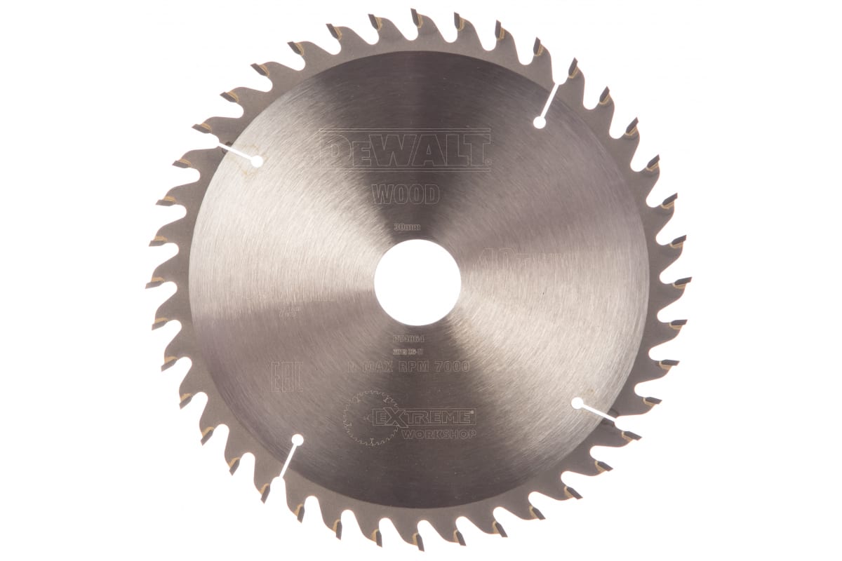 Диск пильный DeWalt EXTREME по дереву 190x30 40T