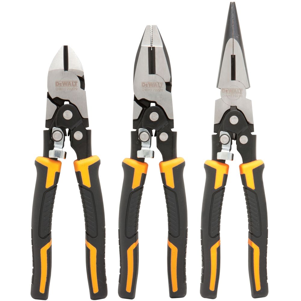 Набор DeWalt DWHT0-70485: плоскогубцы + длинногубцы + кусачки