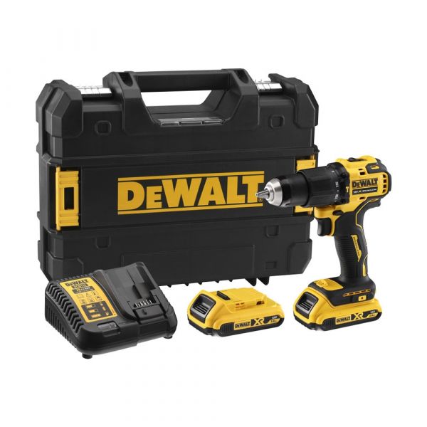 Аккумуляторная ударная дрель-шуруповёрт DeWalt DCD709L2T-QW