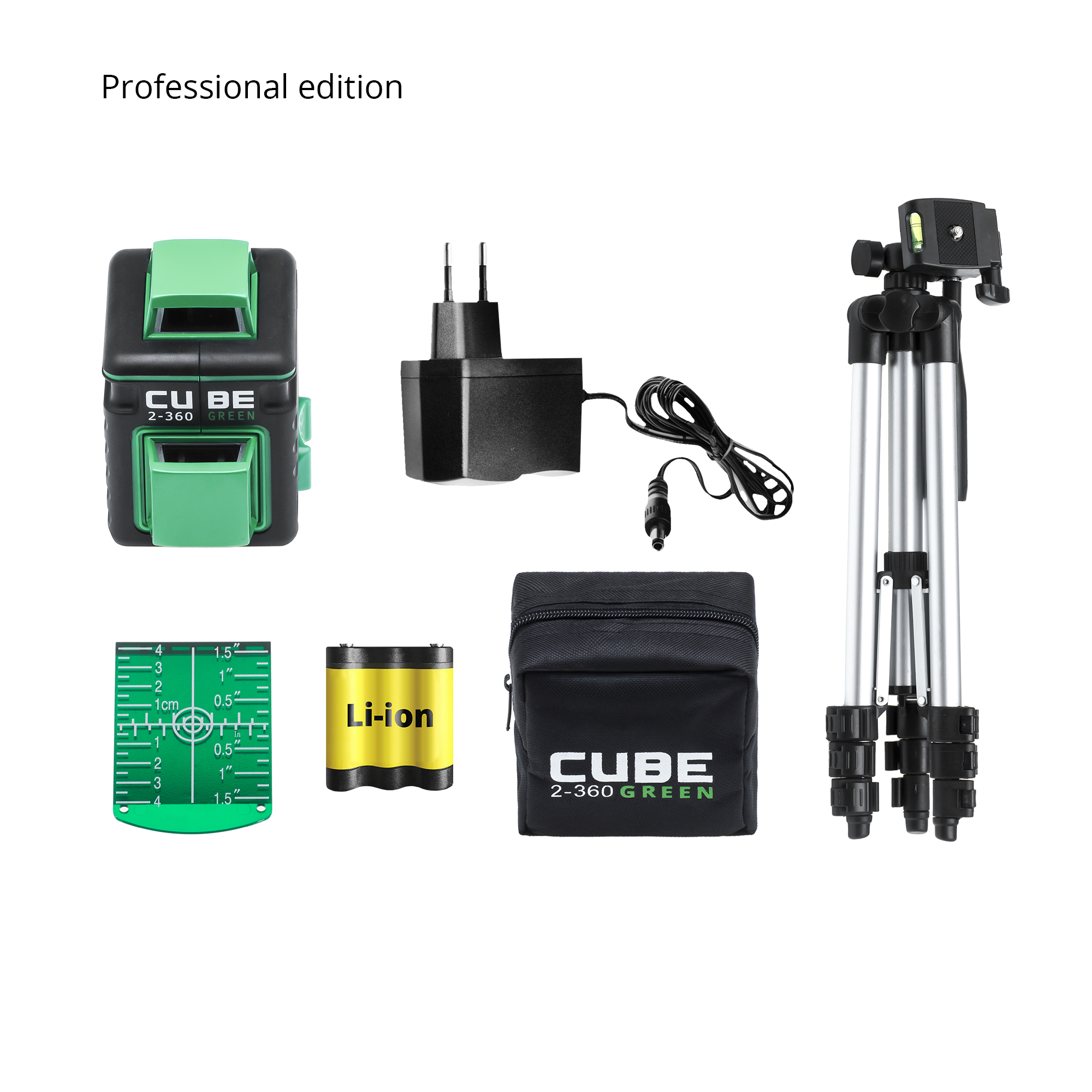 Лазерный уровень ADA Cube 2-360 Green Professional Edition