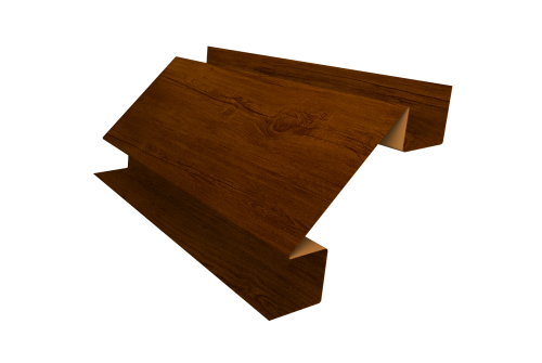 Планка угла внутреннего сложного Блок-Хаус new Grand Line 0,4 Print Premium Golden Wood Intense FTC (3м)