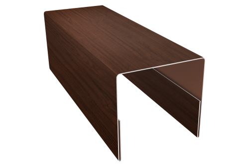 Планка П-образная заборная 20 Grand Line 0,45 Print Elite Choco Wood TwinColor (3м)
