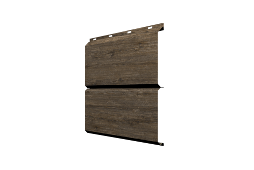 Софит металлический ЭкоБрус 0,345 Grand Line с перфорацией 0,45 Print Elite Nordic Wood TwinColor