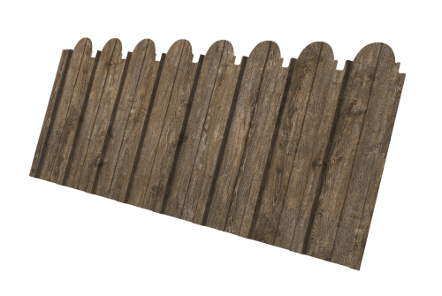 Профнастил C10A фигурный Grand Line 0,45 Print Elite Nordic Wood TwinColor