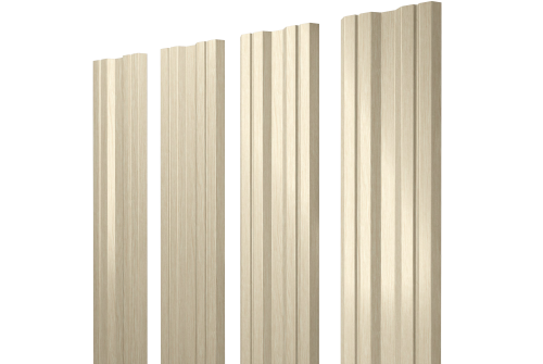 Штакетник Twin с прямым резом Grand Line 0,45 Print Elite Milky Wood Twin с прямым резом Grand LineColor