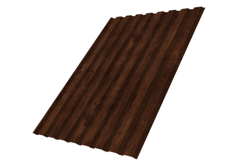 Профнастил С20A Grand Line 0,45 Print Elite Cherry Wood TwinColor