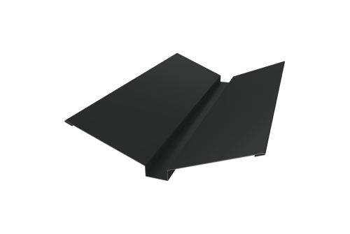 Планка ендовы верхней 115х30х115 Grand Line 0,5 Velur X RAL 7016 антрацитово-серый (2м)
