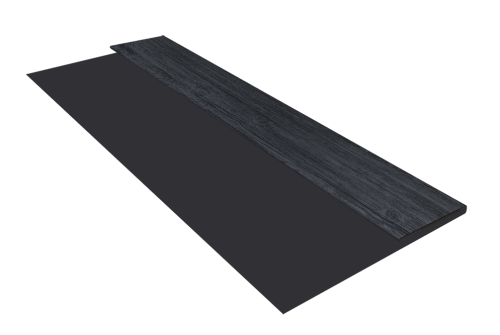 Планка стартовая Блок-Хаус new Grand Line 0,45 Print Premium Grey Wood TwinColor (3м)