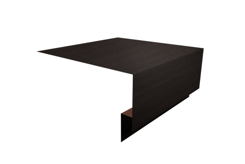 Планка околооконная сложная Экобрус Grand Line 250х75х25 0,45 Print Elite Coffee Wood TwinColor (2м)