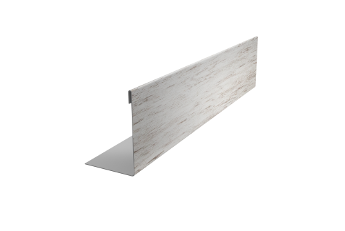 Нащельник 25х35 для забора жалюзи к ламели 125 Texas Grand Line 0,45 Print Elite Snow Wood TwinColor (L1,5)
