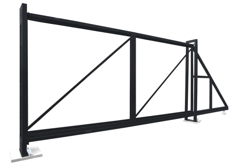 Ворота откатные Colority Zinc 2,03x5,0 RAL 7024