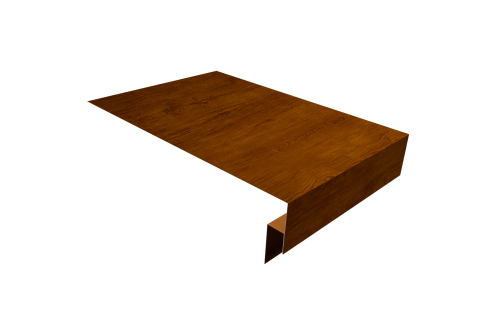 Планка околооконная сложная 300х50х18 (j-фаска) Grand Line 0,4 Print Premium Golden Wood Intense FTC (3м)