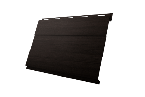 Софит металлический Вертикаль 0,2 prof Grand Line 0,45 Print Elite с пленкой Coffee Wood TwinColor