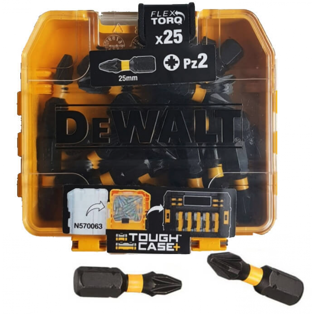 Набор бит DeWalt EXTREME FlexTorq PZ2 (25 шт)