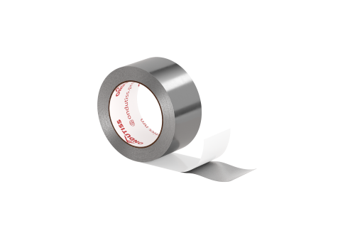 Лента Ондутис Termo Tape фольгированная монтажная самоклеящаяся для герметизации нахлёста теплоотражающих плёнок в банях и саунах (50ммx25м)
