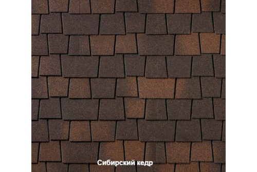 Черепица гибкая RoofShield Премиум Эстейт сибирский кедр