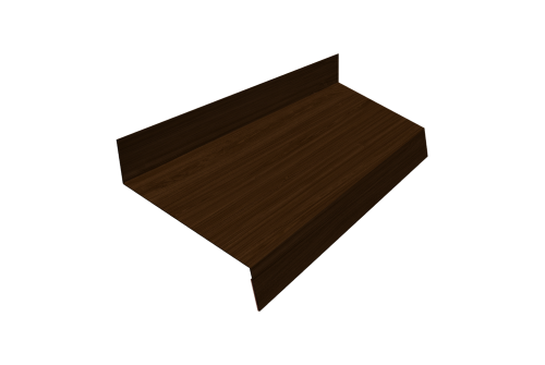 Отлив простой 70 Grand Line 0,45 Print Elite Choco Wood TwinColor (3м)