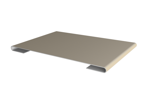 Планка стыковочная Grand Line 0,5 Satin с пленкой RAL 1015 светлая слоновая кость (3м)