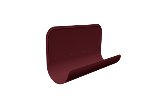 Ограничитель перелива GL PU 125/90 RAL 3005 красное вино