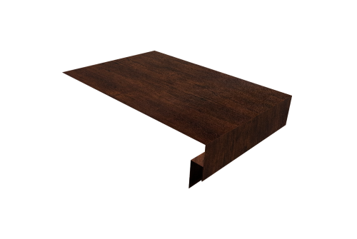 Планка околооконная сложная 250х50х18 (j-фаска) Grand Line 0,45 Print-Double Premium Cherry Wood Dark F (3м)