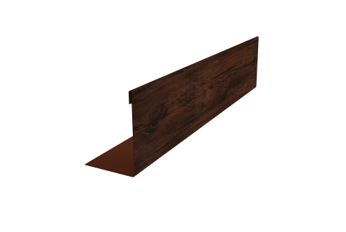 Нащельник 25х35 для забора жалюзи к ламели 125 Texas Grand Line 0,45 Print Elite Cherry Wood TwinColor (L1,5)
