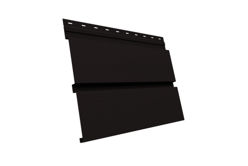 Квадро Брус 3D Grand Line 0,5 Velur X с пленкой RAL 9005 черный