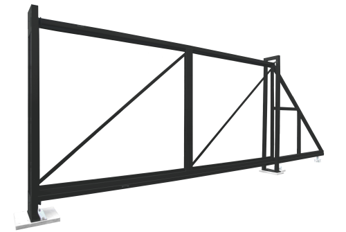 Ворота откатные ColorZn 2,03x4,5 RAL 7016