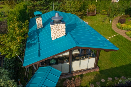 Кликфальц Pro Grand Line 0,45 PE с пленкой на замках RAL 5021 водная синь