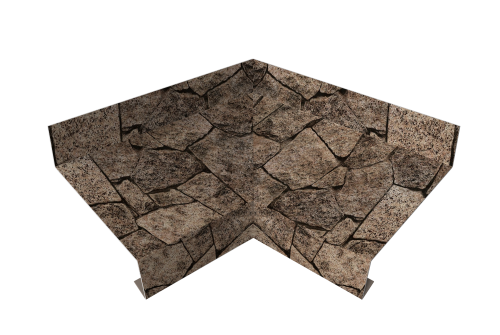 Угол отлива внутренний 70 Grand Line 0,45 Print Elite с пленкой King Stone TwinColor