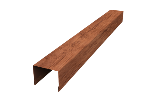 Крышка для забора жалюзи Palermo Grand Line 0,45 Print Premium Rowan Wood Intense FTC (2,5м)