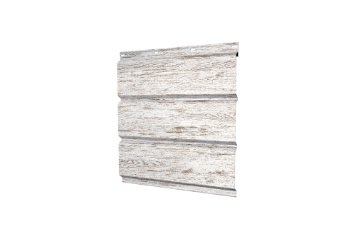 Софит металлический Классик Grand Line полная перфорация 0,45 Print Elite с пленкой Snow Wood TwinColor