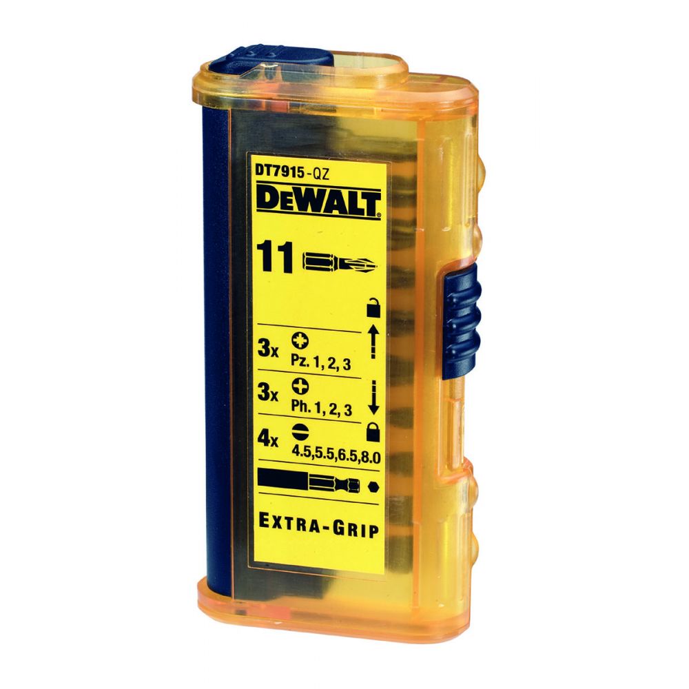 Набор бит DeWalt 25 мм (11 шт) с магнитным держателем