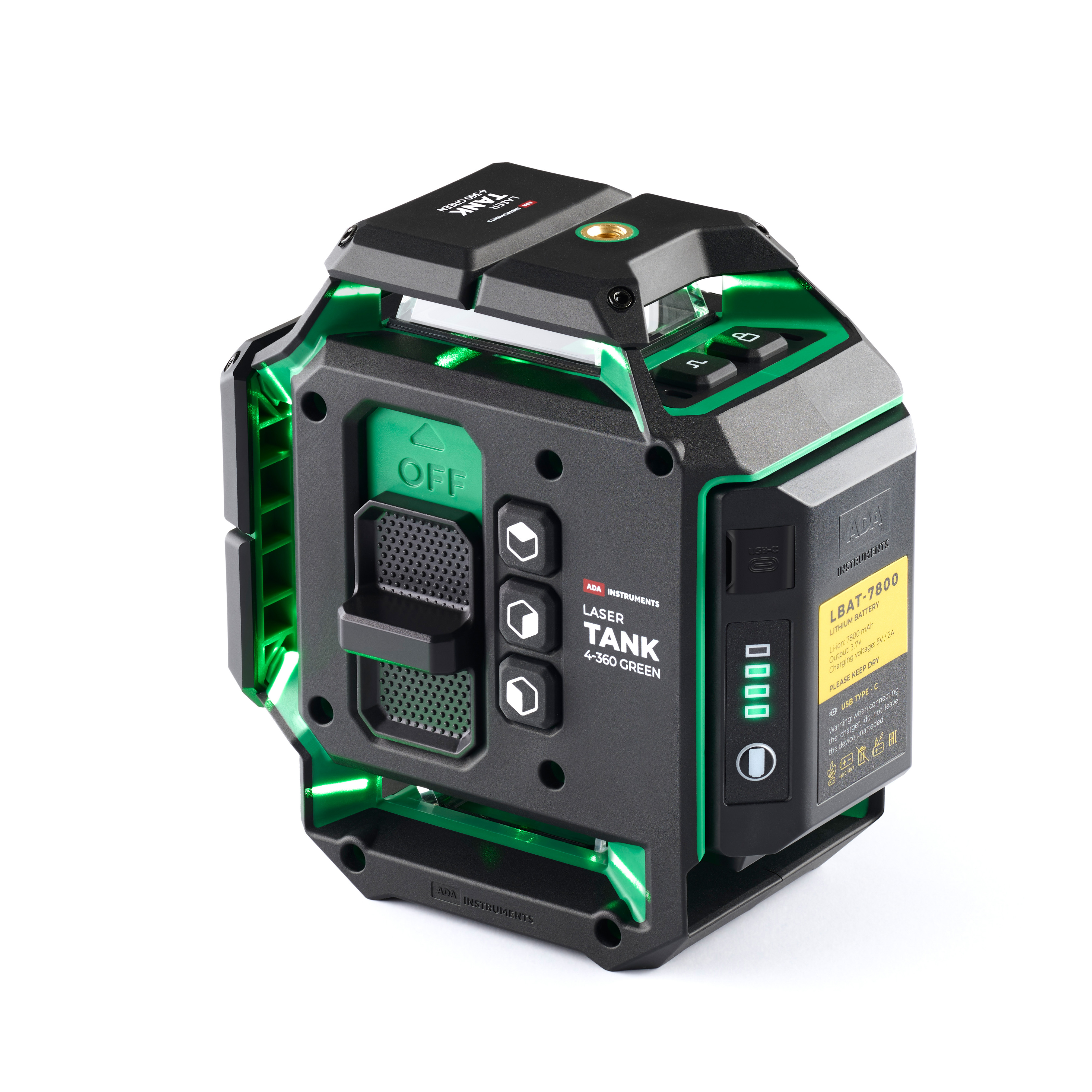 Лазерный уровень ADA Laser TANK 4-360 GREEN Basic Edition
