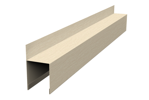Планка опорная составная внешняя для забора жалюзи Palermo Grand Line 0,45 Print Elite Milky Wood TwinColor (3м)