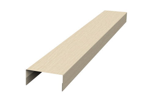 Крышка 30х15 для забора жалюзи Texas Grand Line 0,45 Print Elite Milky Wood TwinColor (3м)
