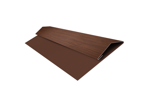 Планка стартово-финишная Экобрус Grand Line 0,45 Print Elite Choco Wood TwinColor (2м)
