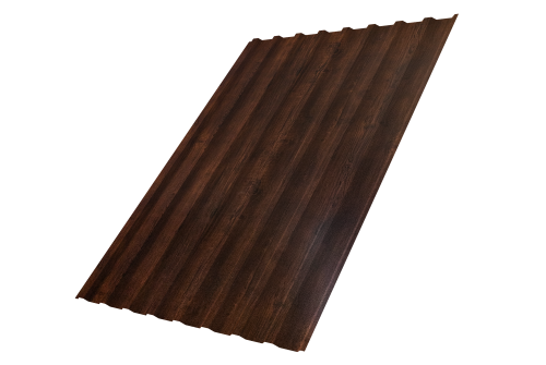 Профнастил С20B Grand Line 0,4 Print Premium Cherry Wood Dark FTC