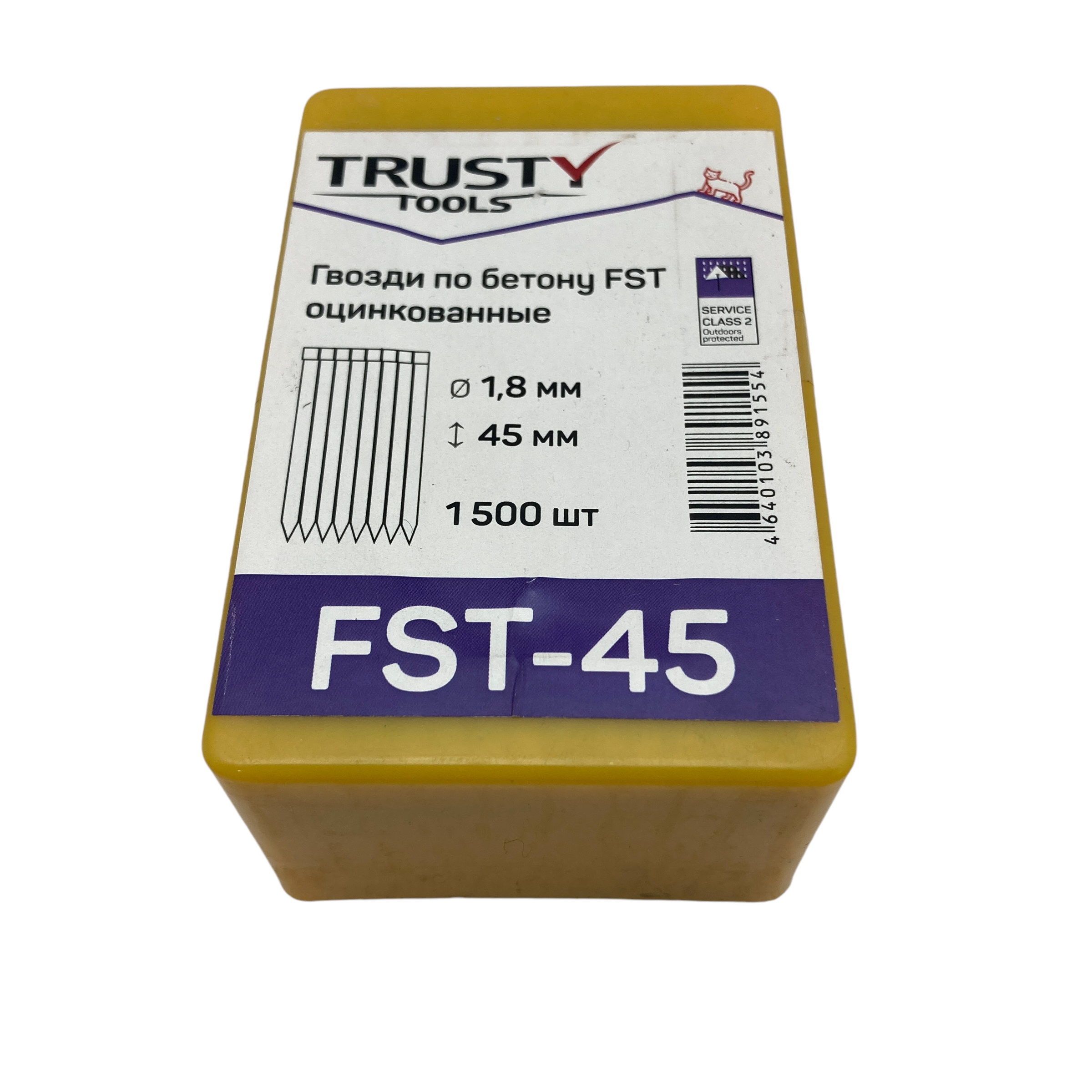 Гвоздь по бетону FST 45 мм (1500 шт)