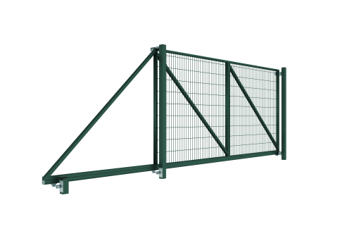 Ворота откатные Medium 2,03х4,0 RAL 6005 вправо