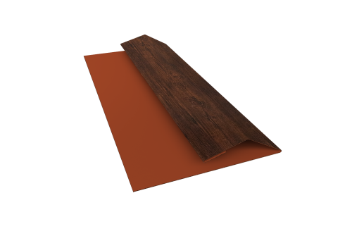 Планка финишная Блок-Хаус new Grand Line 0,45 Print Premium Cherry Wood Dark FTC (2м)