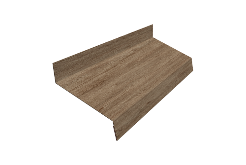Отлив простой 70 Grand Line 0,45 Print Elite White Wood TwinColor (2м)