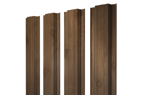 Штакетник Прямоугольный с прямым резом Grand Line 0,45 Print Premium Pine Wood Fresh