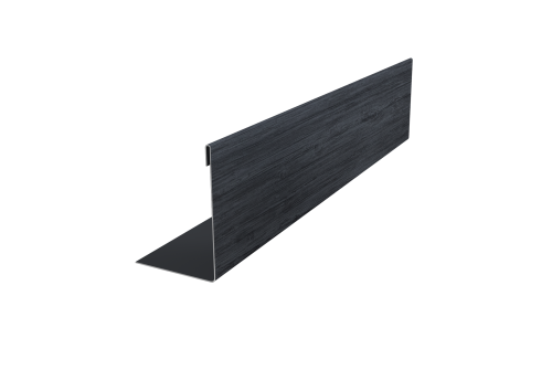 Нащельник 25х35 для забора жалюзи к ламели 125 Texas Grand Line 0,45 Print Premium Grey Wood TwinColor (L2,0)